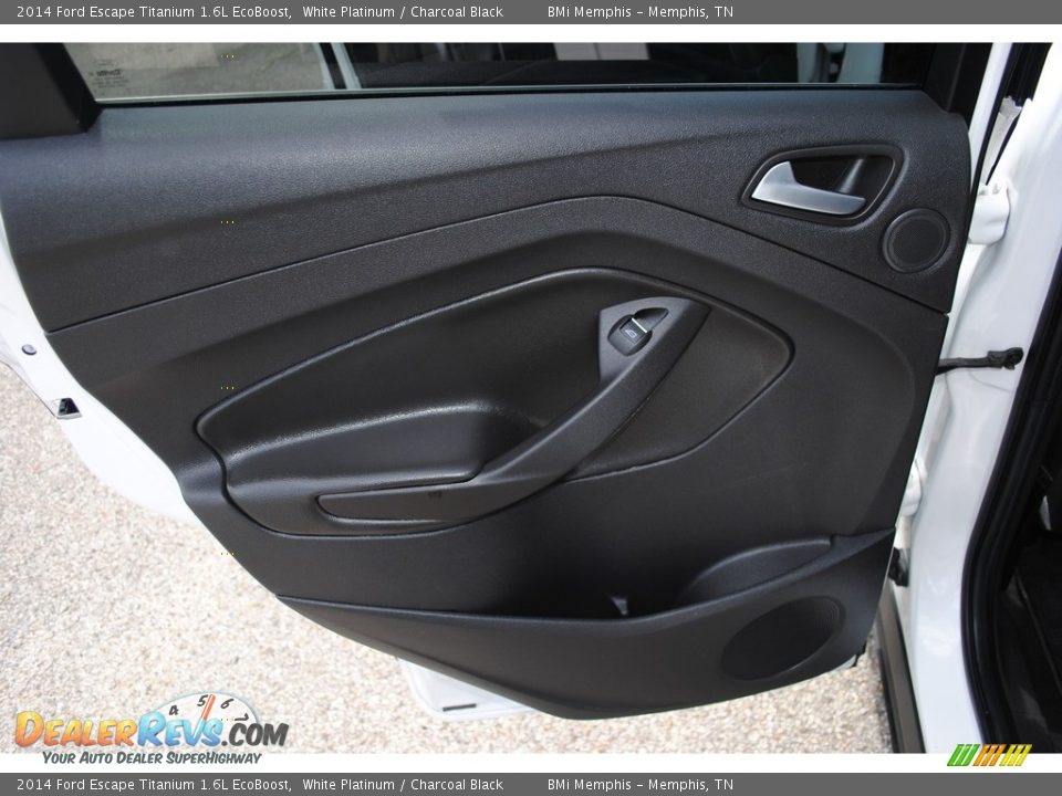 2014 Ford Escape Titanium 1.6L EcoBoost White Platinum / Charcoal Black Photo #19