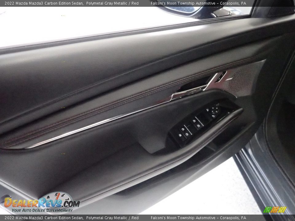 2022 Mazda Mazda3 Carbon Edition Sedan Polymetal Gray Metallic / Red Photo #16