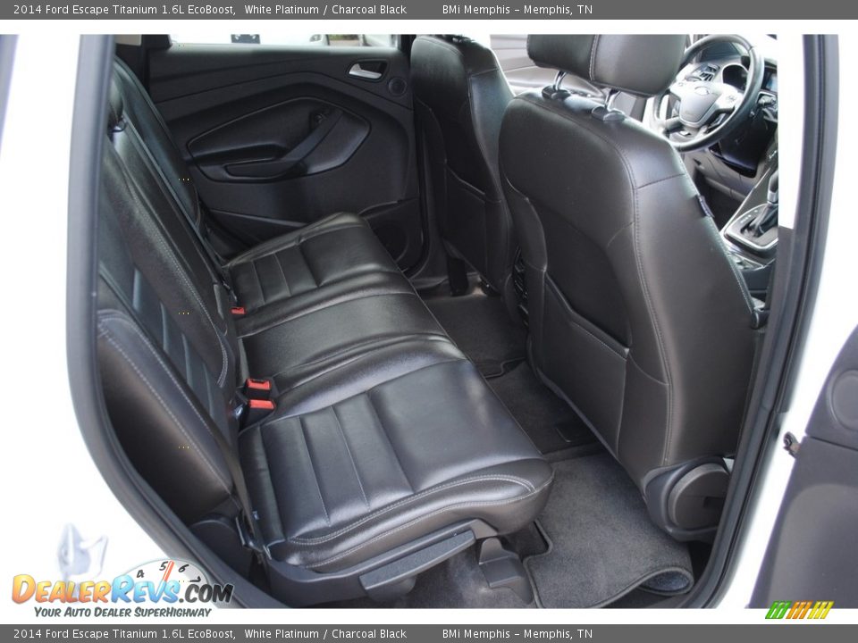 2014 Ford Escape Titanium 1.6L EcoBoost White Platinum / Charcoal Black Photo #24