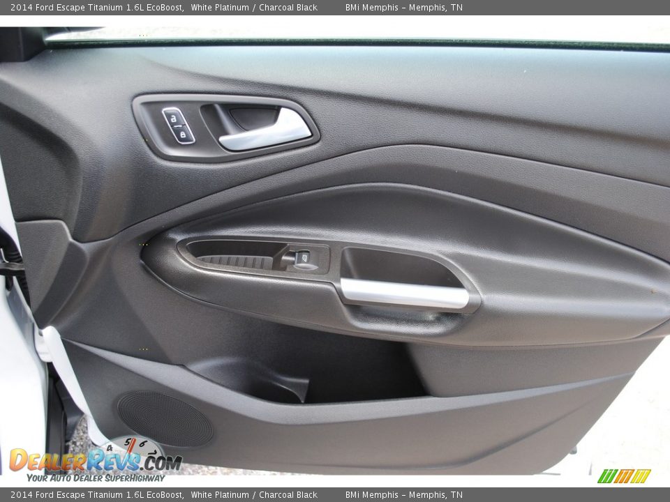 2014 Ford Escape Titanium 1.6L EcoBoost White Platinum / Charcoal Black Photo #25