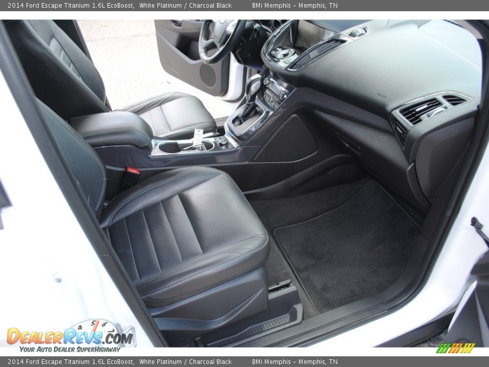 2014 Ford Escape Titanium 1.6L EcoBoost White Platinum / Charcoal Black Photo #26