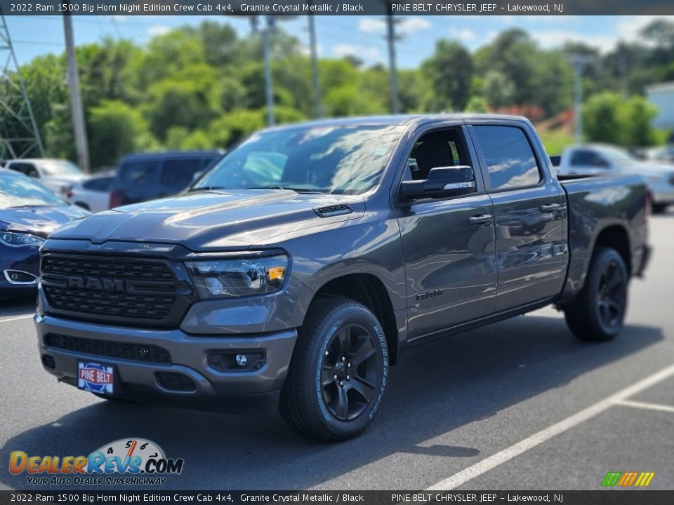 2022 Ram 1500 Big Horn Night Edition Crew Cab 4x4 Granite Crystal Metallic / Black Photo #1