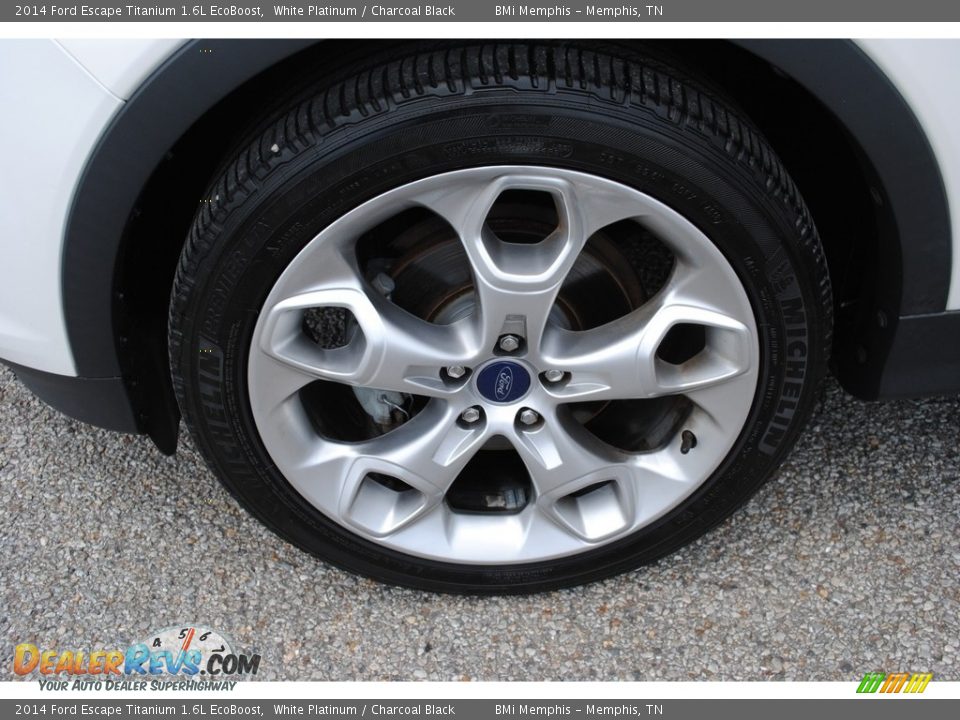 2014 Ford Escape Titanium 1.6L EcoBoost White Platinum / Charcoal Black Photo #29