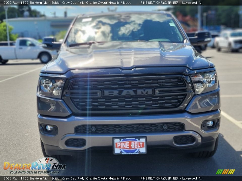2022 Ram 1500 Big Horn Night Edition Crew Cab 4x4 Granite Crystal Metallic / Black Photo #2