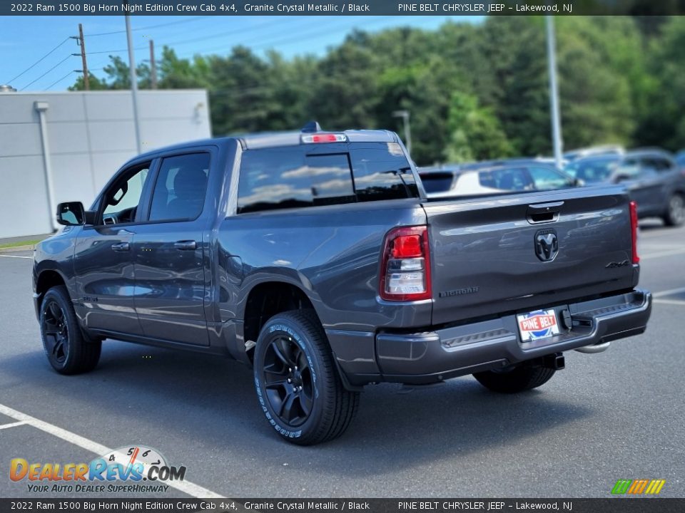 2022 Ram 1500 Big Horn Night Edition Crew Cab 4x4 Granite Crystal Metallic / Black Photo #4