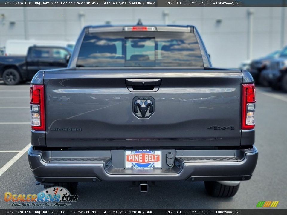 2022 Ram 1500 Big Horn Night Edition Crew Cab 4x4 Granite Crystal Metallic / Black Photo #5