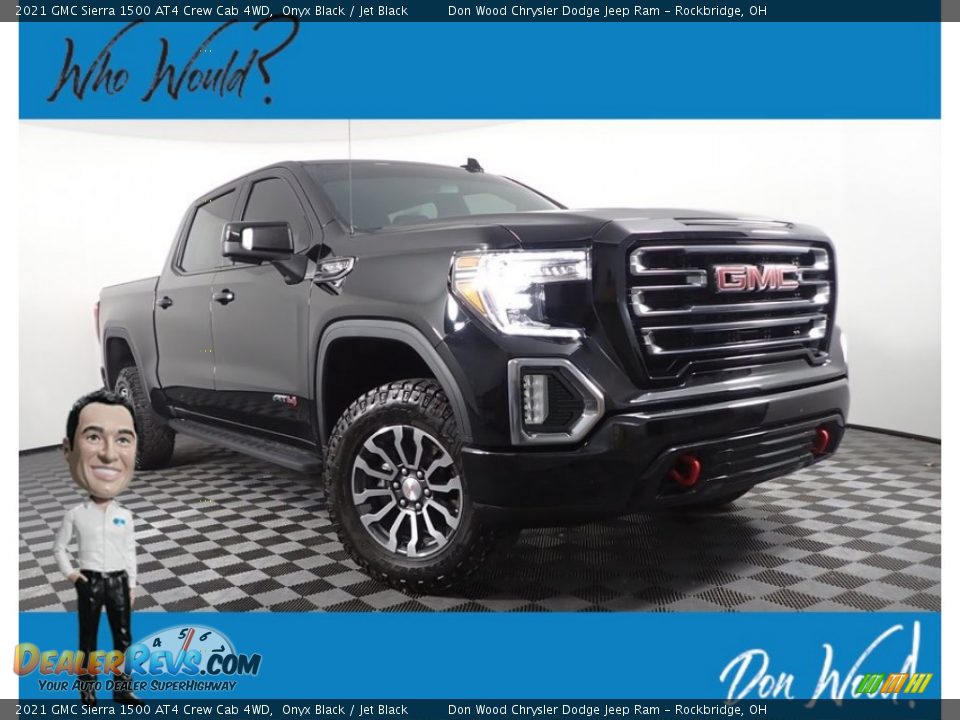 2021 GMC Sierra 1500 AT4 Crew Cab 4WD Onyx Black / Jet Black Photo #1