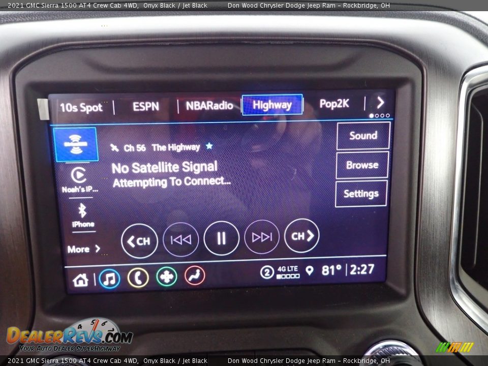 2021 GMC Sierra 1500 AT4 Crew Cab 4WD Onyx Black / Jet Black Photo #2