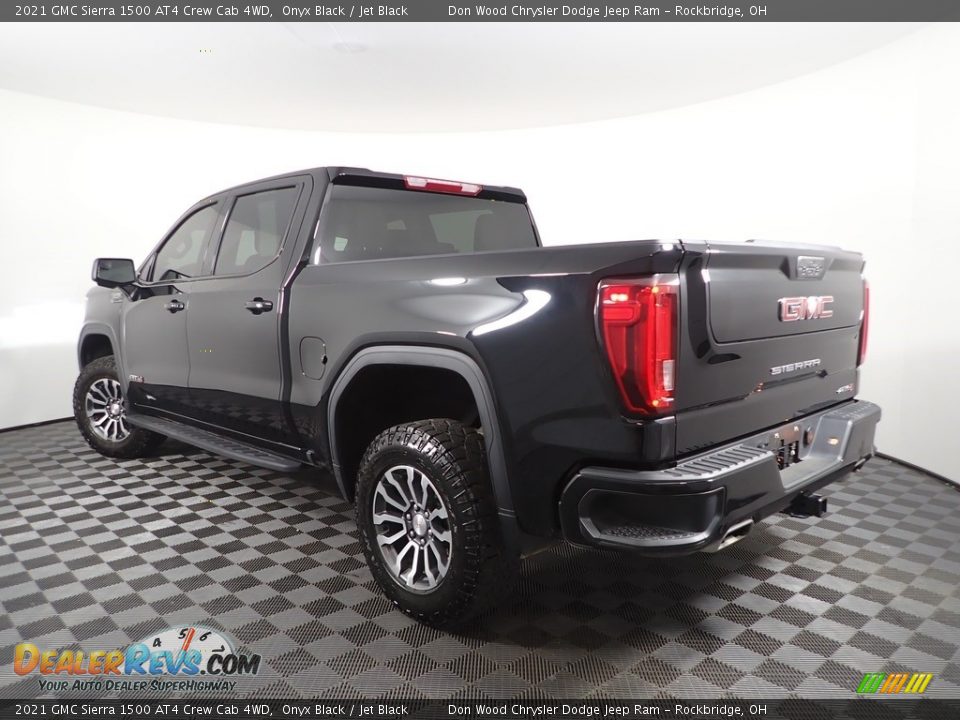 2021 GMC Sierra 1500 AT4 Crew Cab 4WD Onyx Black / Jet Black Photo #7