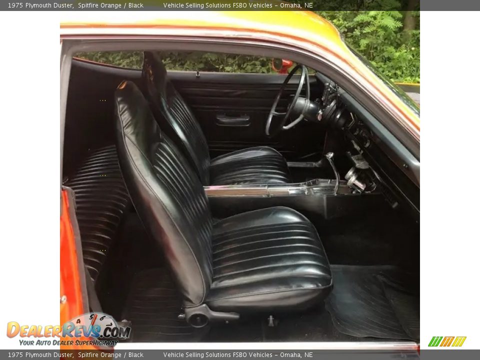 Black Interior - 1975 Plymouth Duster  Photo #3