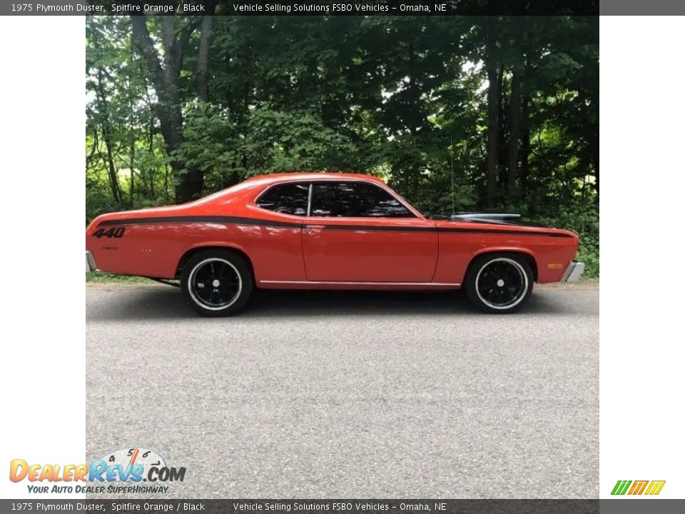 Spitfire Orange 1975 Plymouth Duster  Photo #9
