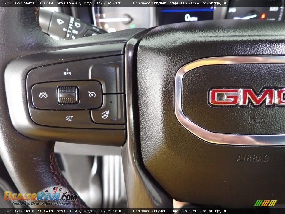 2021 GMC Sierra 1500 AT4 Crew Cab 4WD Onyx Black / Jet Black Photo #17