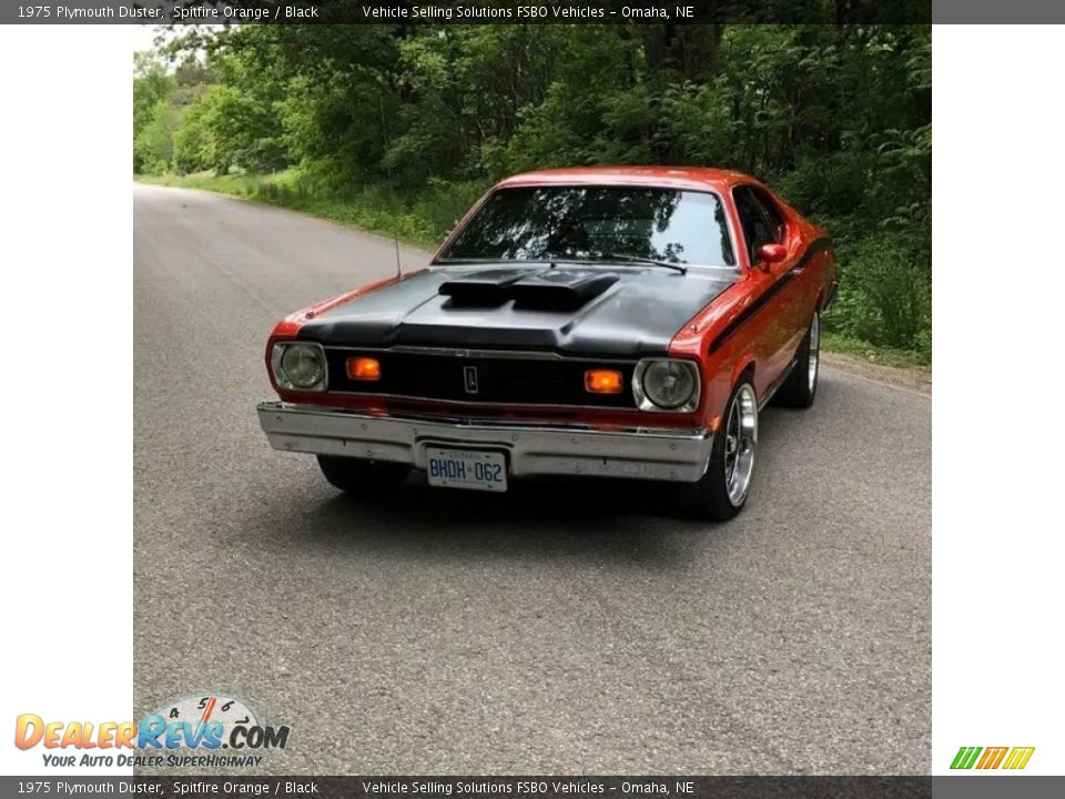 1975 Plymouth Duster Spitfire Orange / Black Photo #10