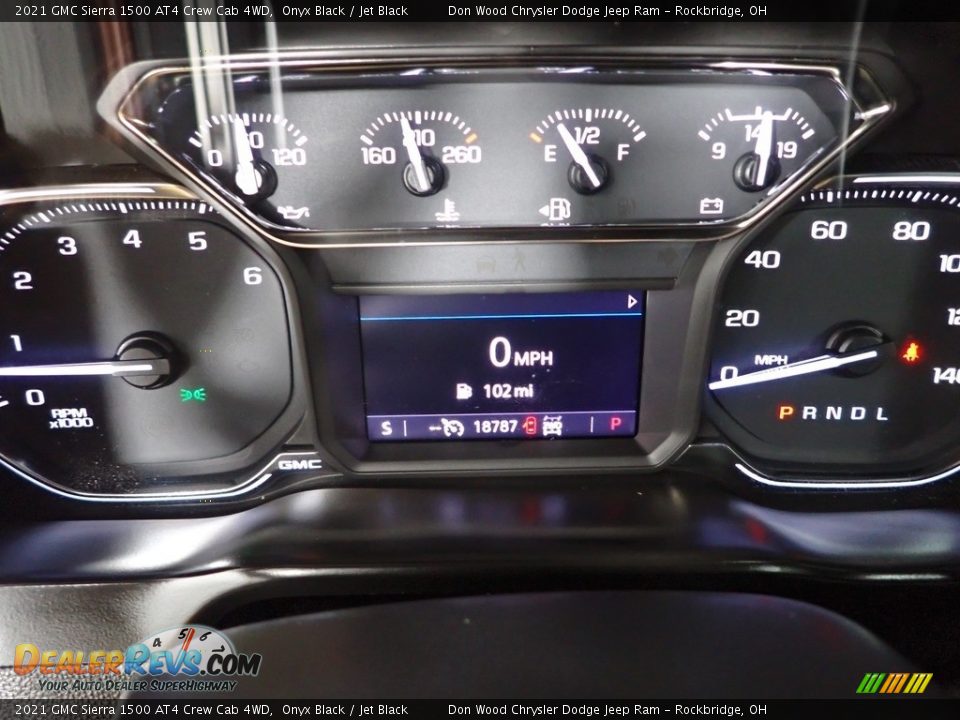 2021 GMC Sierra 1500 AT4 Crew Cab 4WD Onyx Black / Jet Black Photo #19