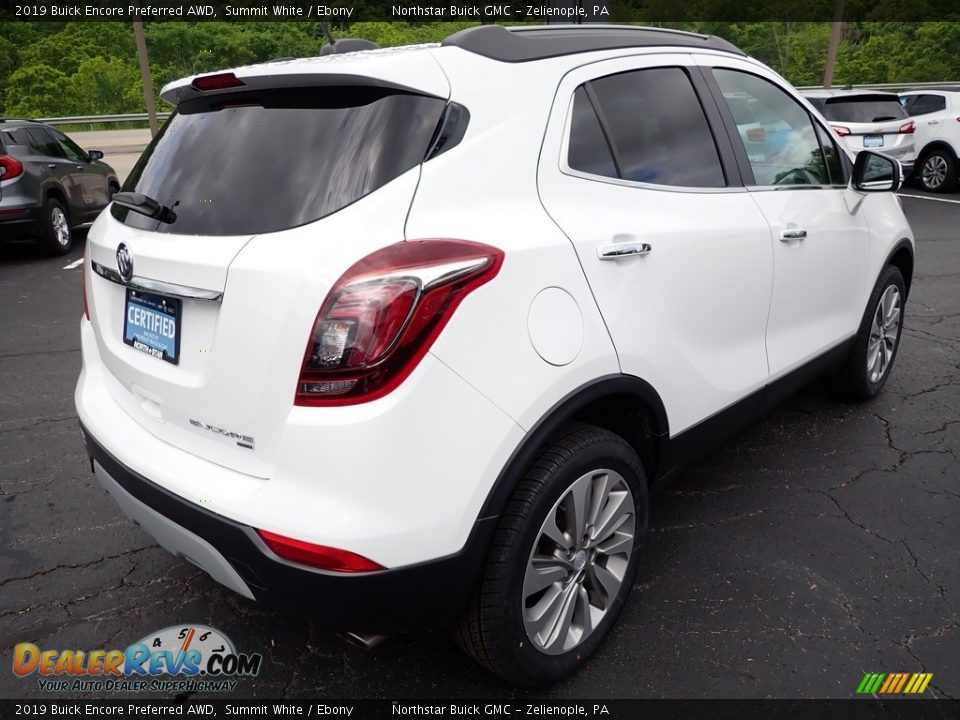 2019 Buick Encore Preferred AWD Summit White / Ebony Photo #7