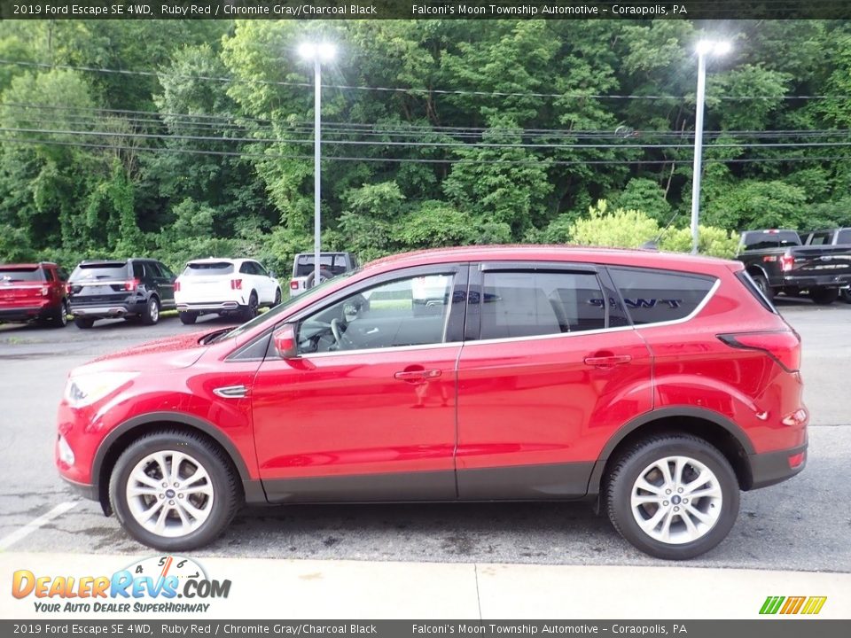 2019 Ford Escape SE 4WD Ruby Red / Chromite Gray/Charcoal Black Photo #5