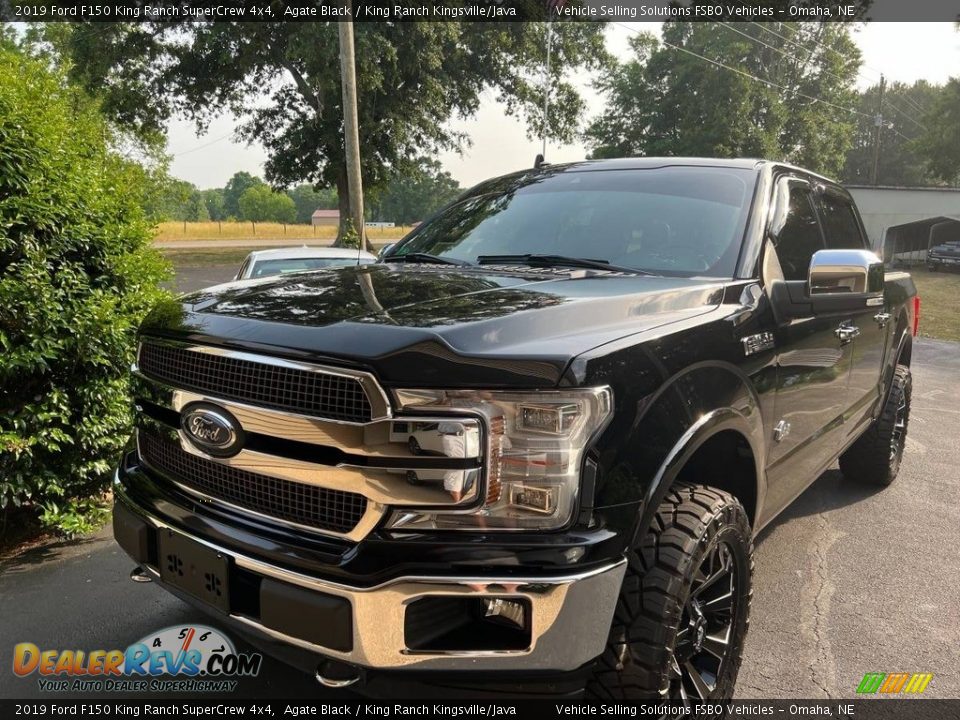 2019 Ford F150 King Ranch SuperCrew 4x4 Agate Black / King Ranch Kingsville/Java Photo #1