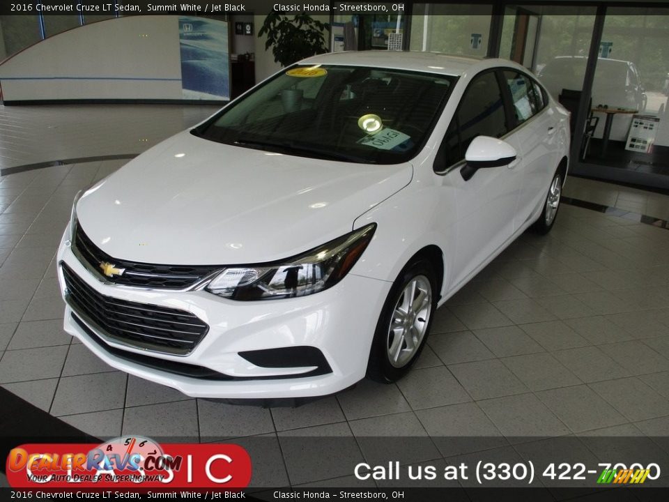 2016 Chevrolet Cruze LT Sedan Summit White / Jet Black Photo #1