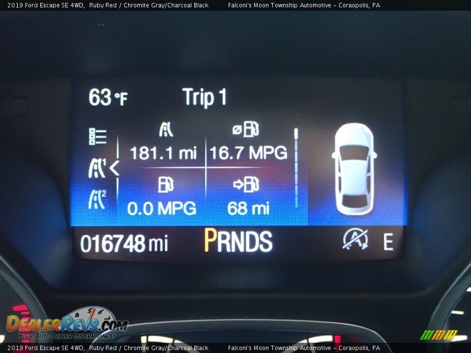 2019 Ford Escape SE 4WD Ruby Red / Chromite Gray/Charcoal Black Photo #28