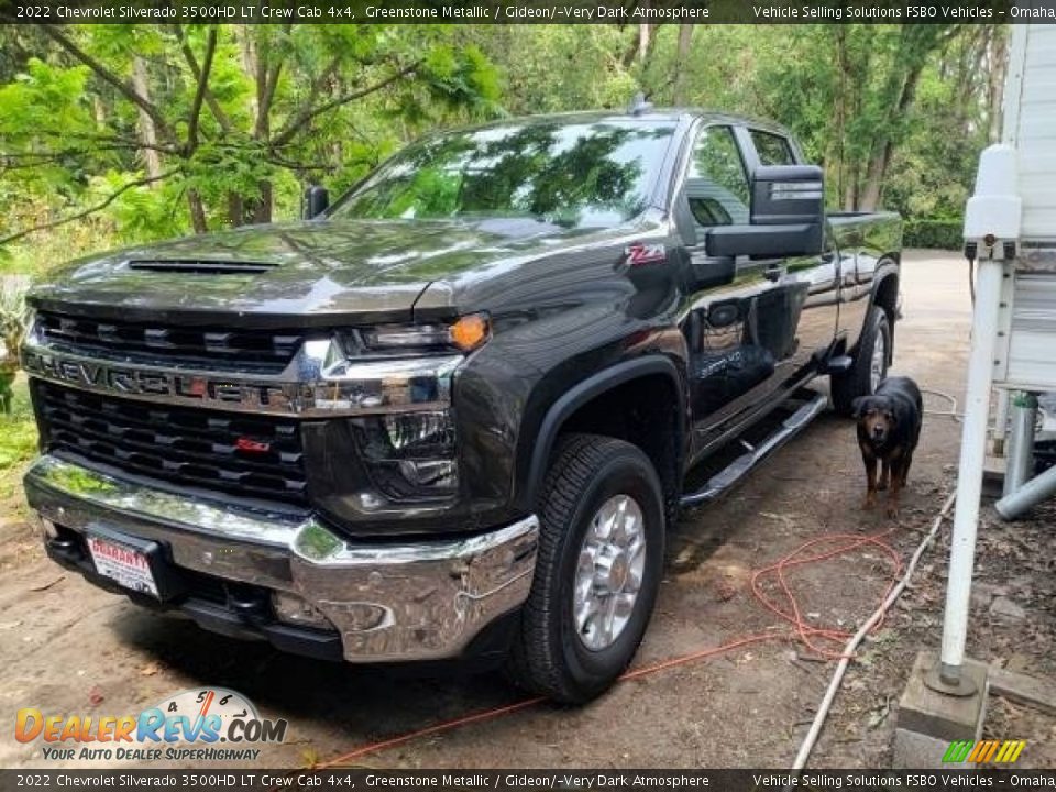 2022 Chevrolet Silverado 3500HD LT Crew Cab 4x4 Greenstone Metallic / Gideon/­Very Dark Atmosphere Photo #2