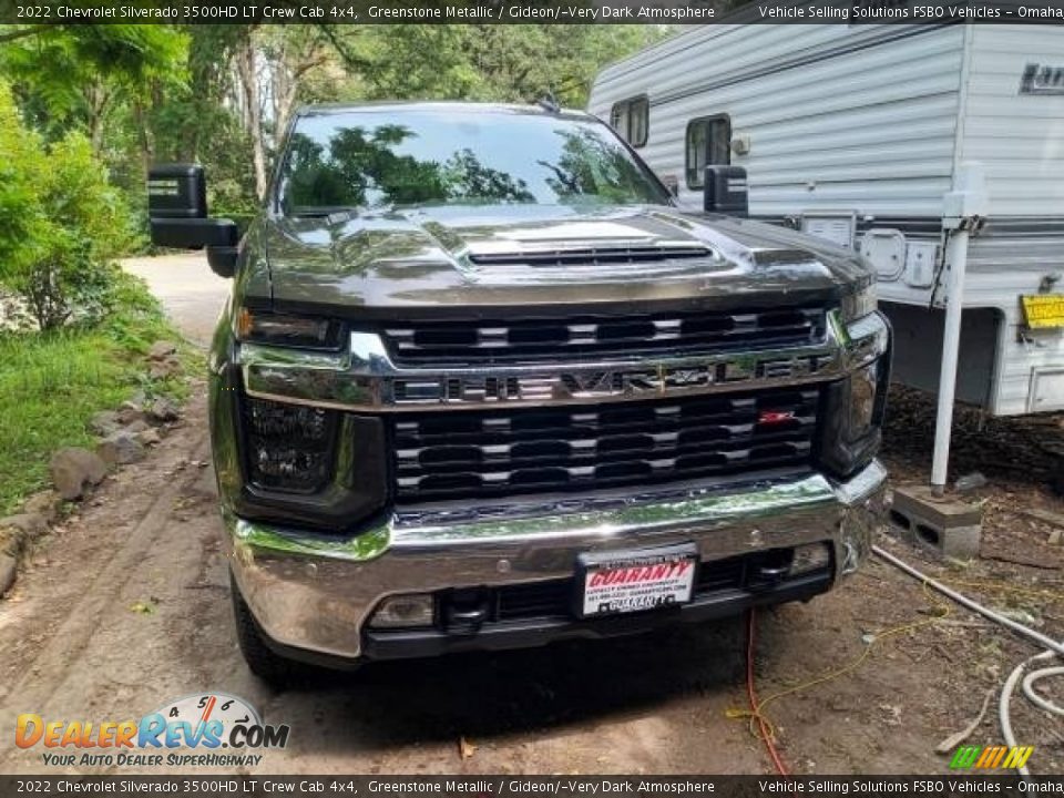 2022 Chevrolet Silverado 3500HD LT Crew Cab 4x4 Greenstone Metallic / Gideon/­Very Dark Atmosphere Photo #3