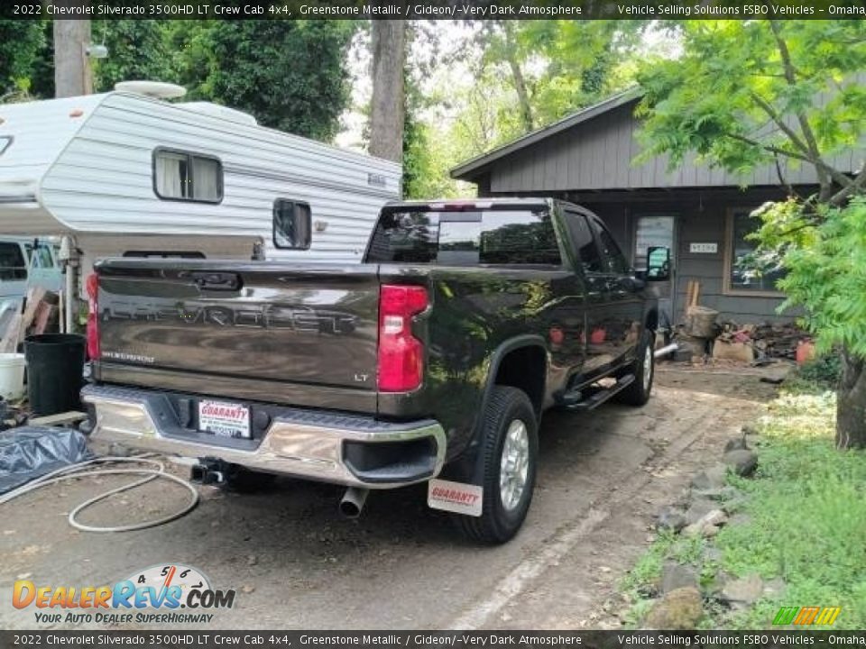 2022 Chevrolet Silverado 3500HD LT Crew Cab 4x4 Greenstone Metallic / Gideon/­Very Dark Atmosphere Photo #4