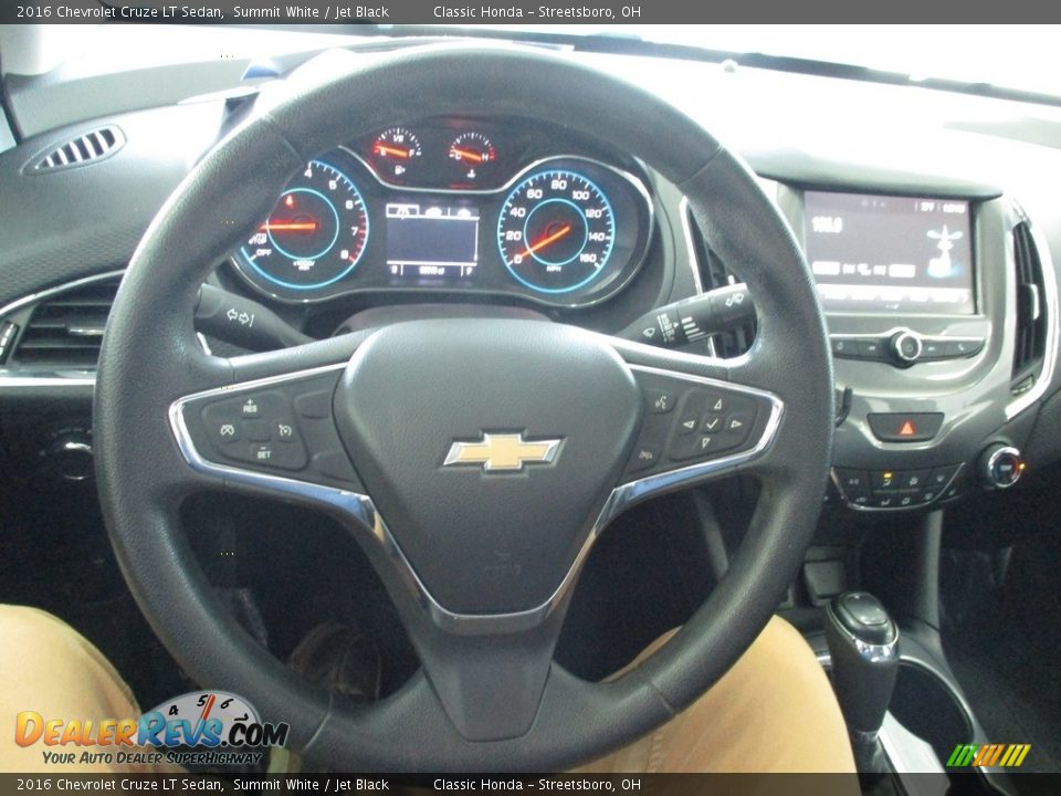 2016 Chevrolet Cruze LT Sedan Summit White / Jet Black Photo #29