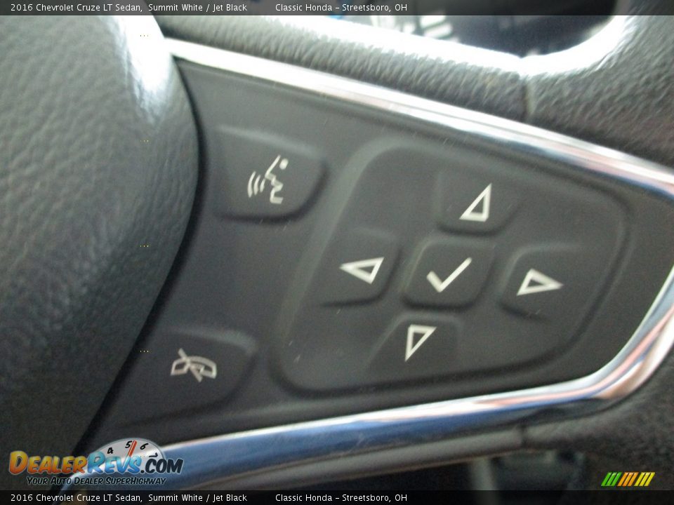 2016 Chevrolet Cruze LT Sedan Summit White / Jet Black Photo #33