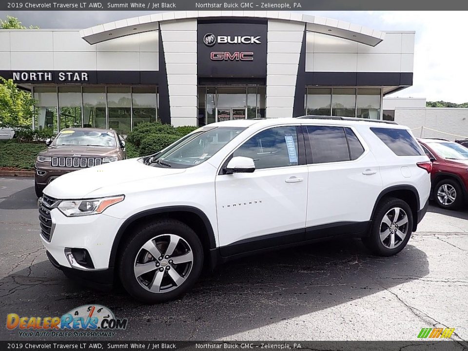 2019 Chevrolet Traverse LT AWD Summit White / Jet Black Photo #1