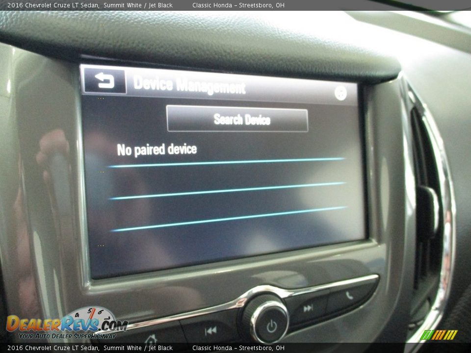 2016 Chevrolet Cruze LT Sedan Summit White / Jet Black Photo #35