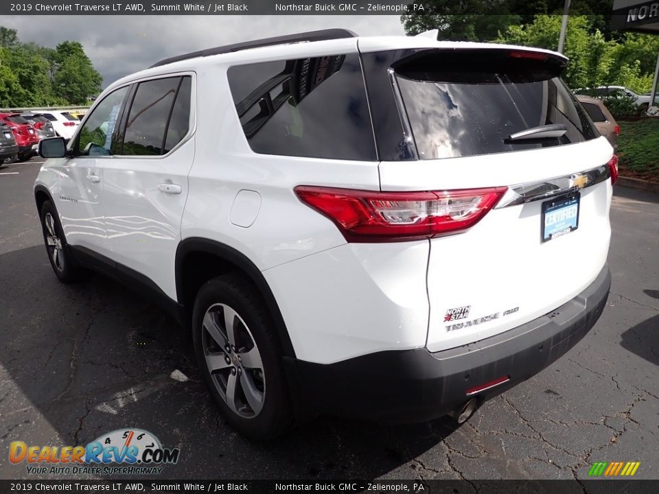 2019 Chevrolet Traverse LT AWD Summit White / Jet Black Photo #3