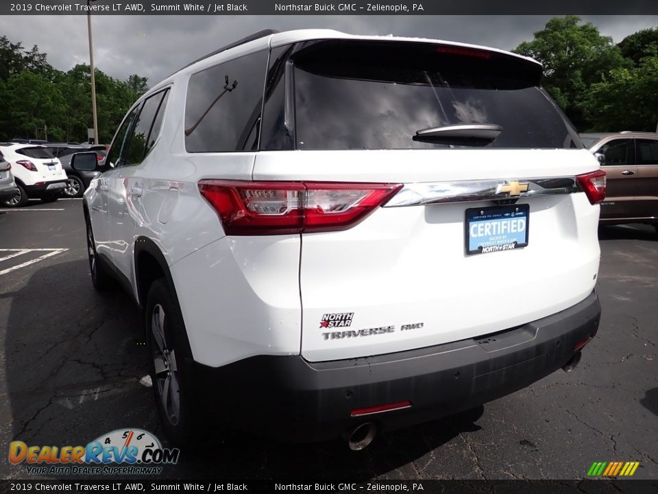 2019 Chevrolet Traverse LT AWD Summit White / Jet Black Photo #4