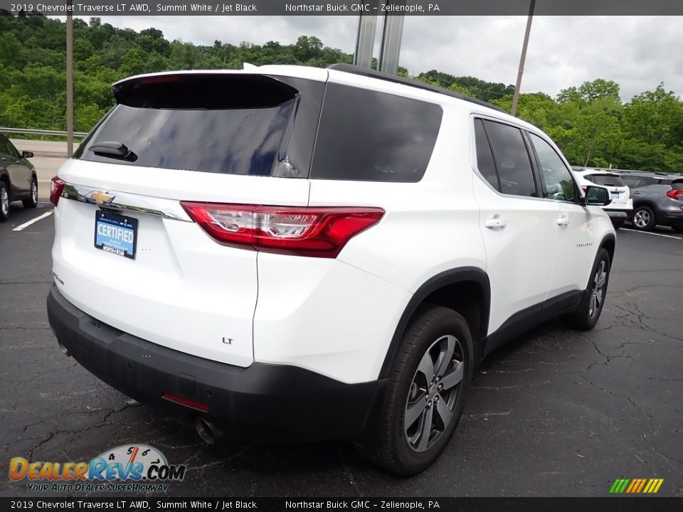 2019 Chevrolet Traverse LT AWD Summit White / Jet Black Photo #6