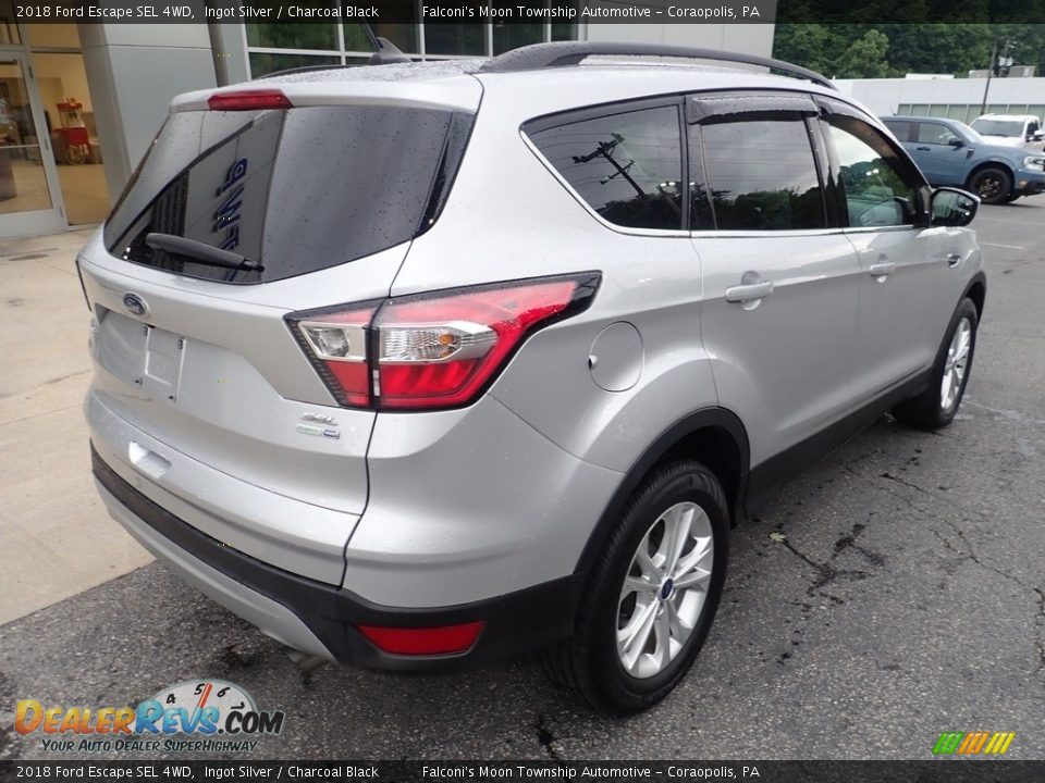 2018 Ford Escape SEL 4WD Ingot Silver / Charcoal Black Photo #2