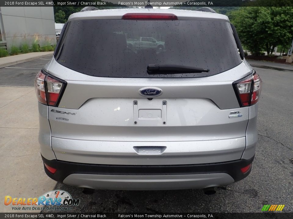 2018 Ford Escape SEL 4WD Ingot Silver / Charcoal Black Photo #3