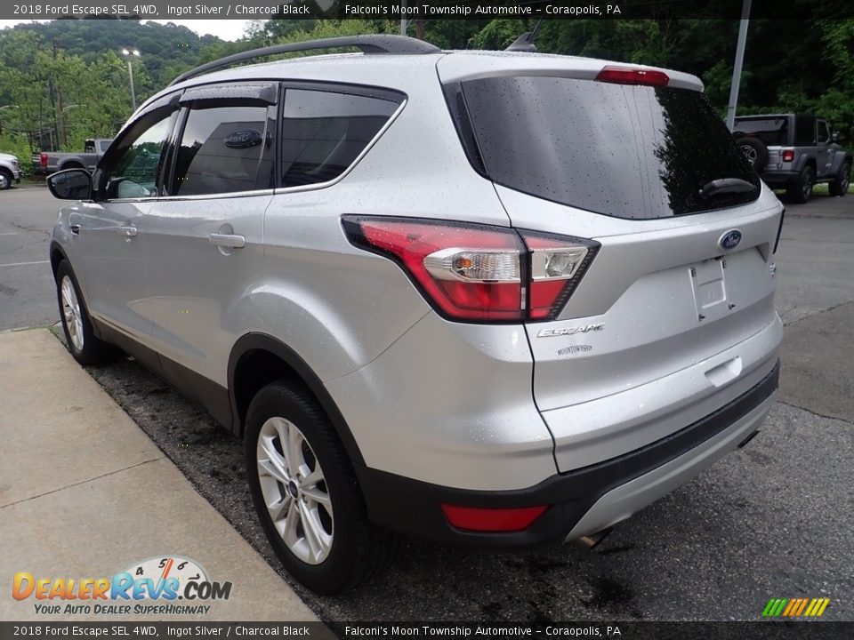 2018 Ford Escape SEL 4WD Ingot Silver / Charcoal Black Photo #5