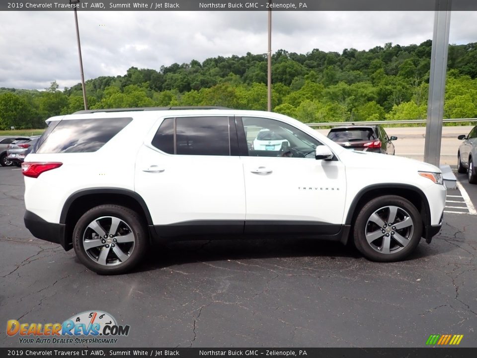 2019 Chevrolet Traverse LT AWD Summit White / Jet Black Photo #8