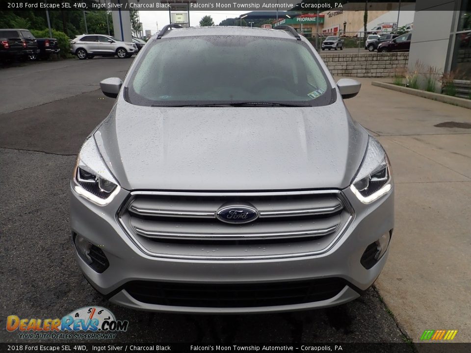 2018 Ford Escape SEL 4WD Ingot Silver / Charcoal Black Photo #8