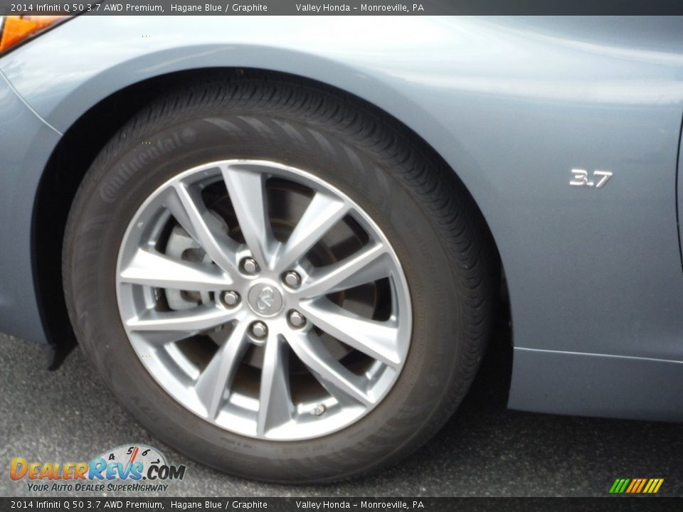 2014 Infiniti Q 50 3.7 AWD Premium Hagane Blue / Graphite Photo #3