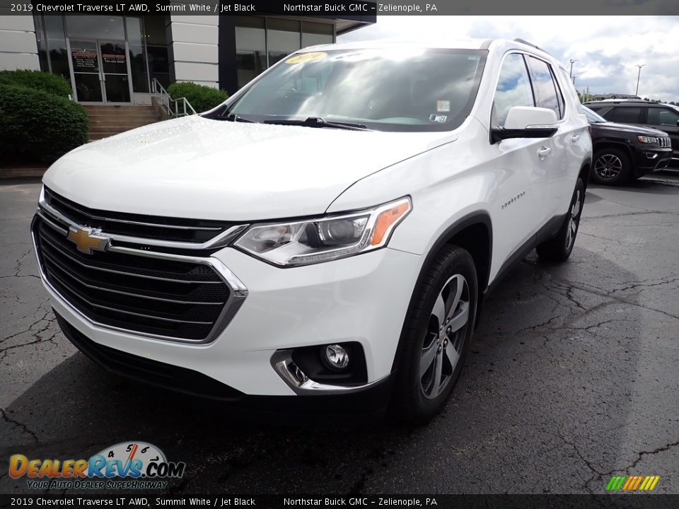 2019 Chevrolet Traverse LT AWD Summit White / Jet Black Photo #12