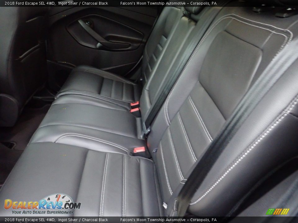 2018 Ford Escape SEL 4WD Ingot Silver / Charcoal Black Photo #18