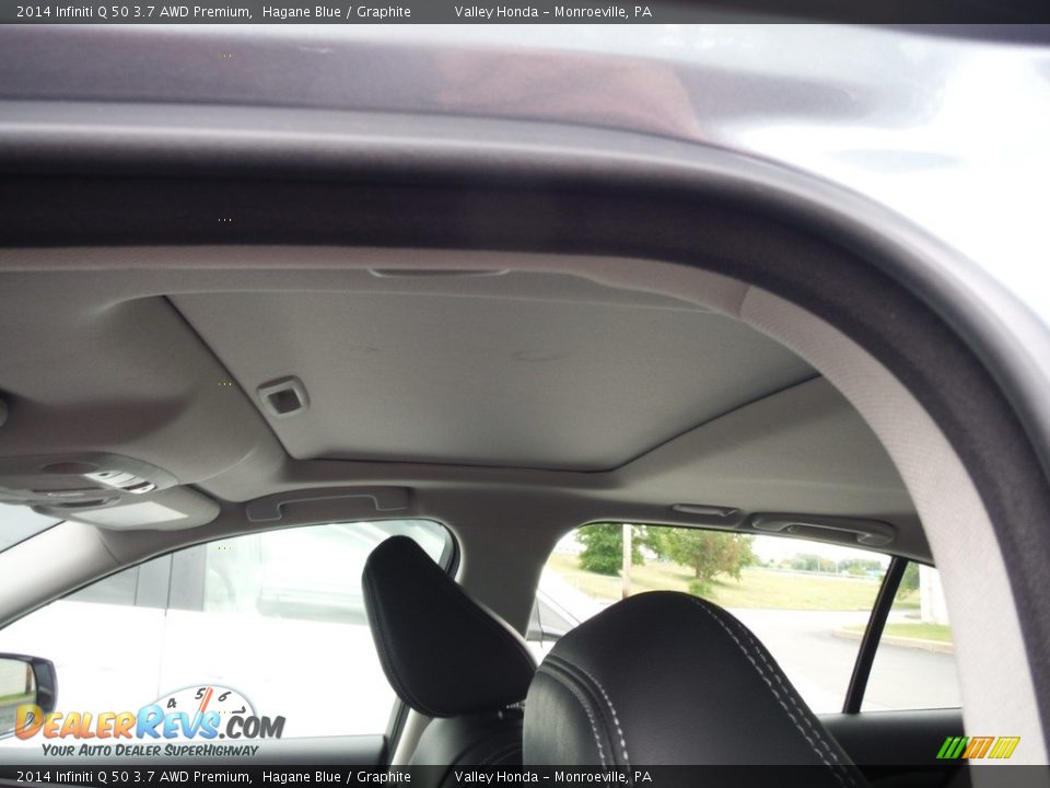 2014 Infiniti Q 50 3.7 AWD Premium Hagane Blue / Graphite Photo #10
