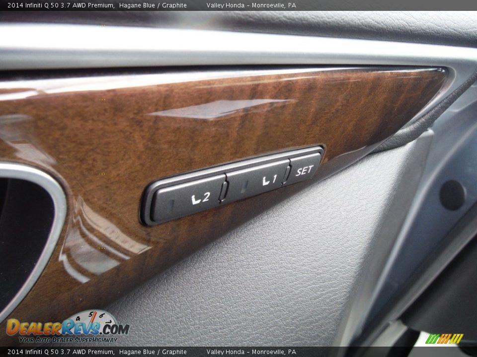 2014 Infiniti Q 50 3.7 AWD Premium Hagane Blue / Graphite Photo #12