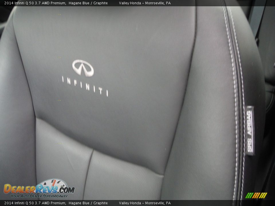 2014 Infiniti Q 50 3.7 AWD Premium Hagane Blue / Graphite Photo #16