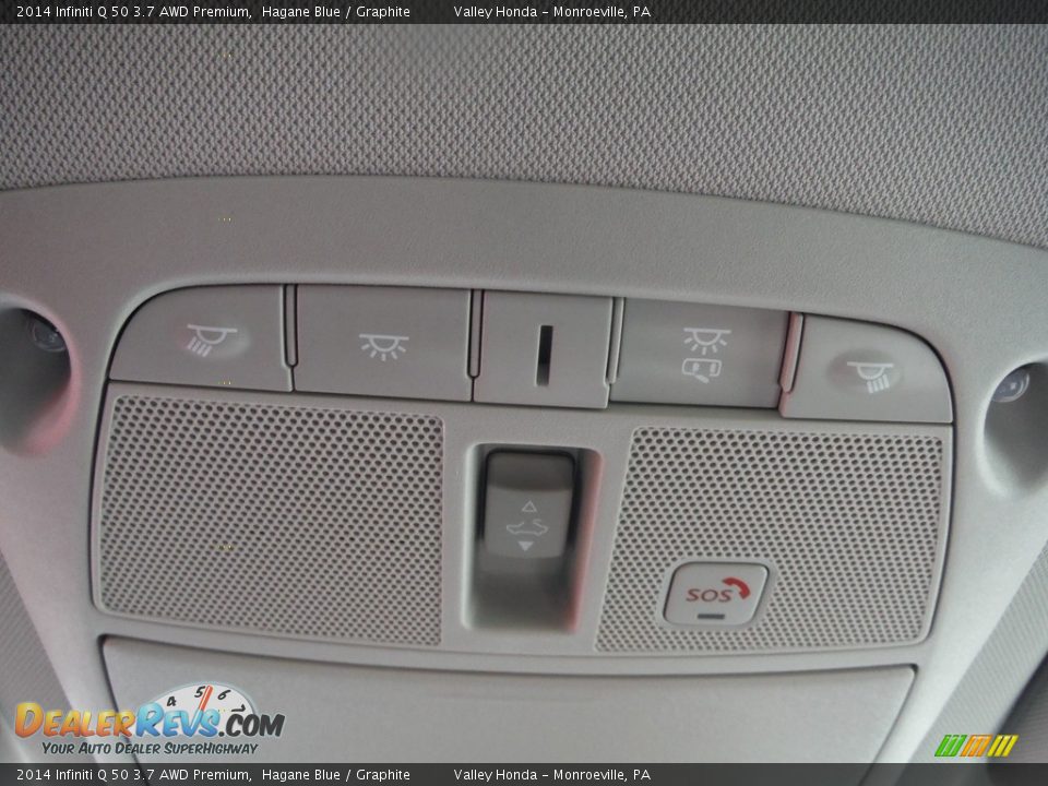 2014 Infiniti Q 50 3.7 AWD Premium Hagane Blue / Graphite Photo #22