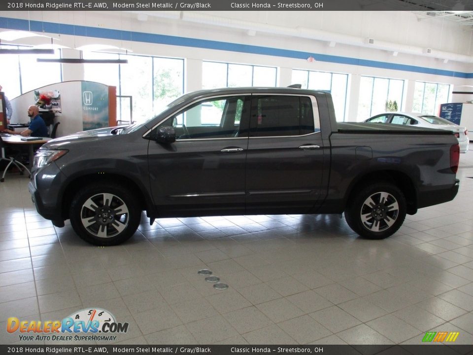 2018 Honda Ridgeline RTL-E AWD Modern Steel Metallic / Gray/Black Photo #2