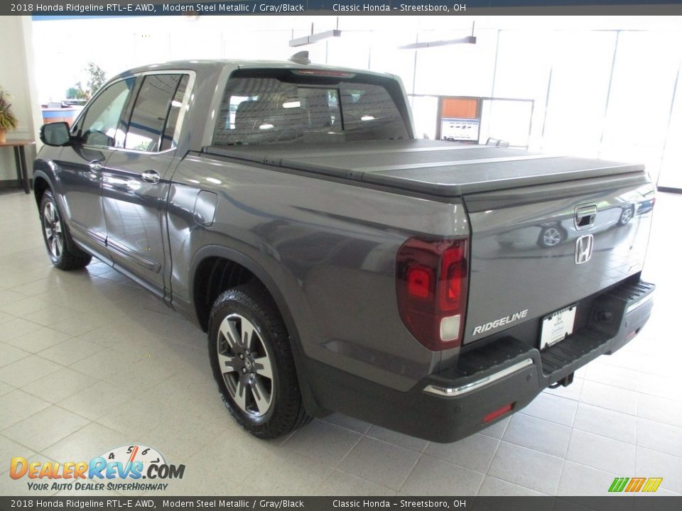 2018 Honda Ridgeline RTL-E AWD Modern Steel Metallic / Gray/Black Photo #3