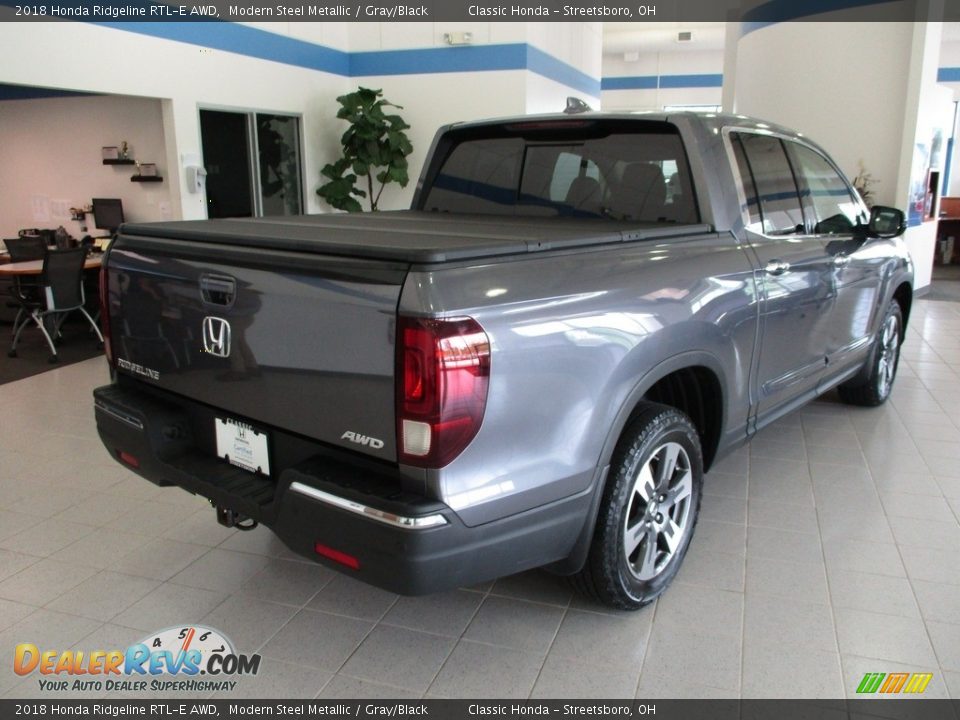 2018 Honda Ridgeline RTL-E AWD Modern Steel Metallic / Gray/Black Photo #5
