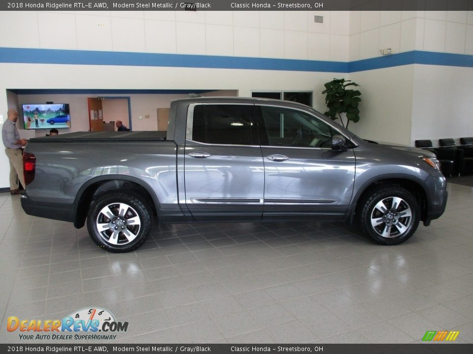 2018 Honda Ridgeline RTL-E AWD Modern Steel Metallic / Gray/Black Photo #6