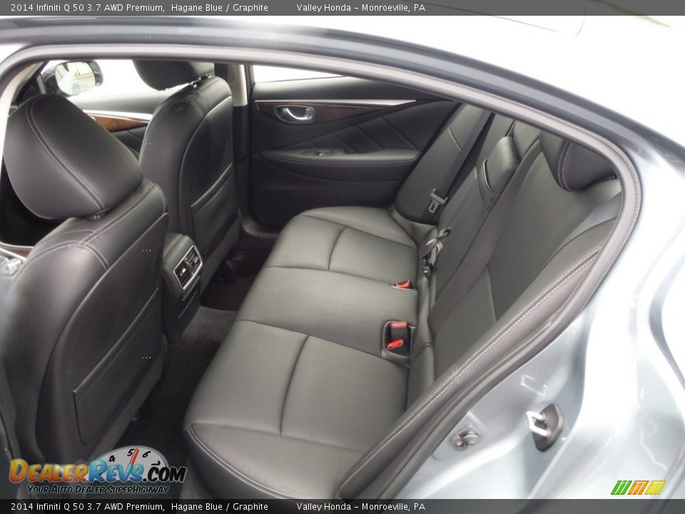 2014 Infiniti Q 50 3.7 AWD Premium Hagane Blue / Graphite Photo #26